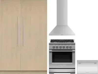 5 Piece Package Includes Refrigerator, Freezer, Range, Hood And Dishwasher